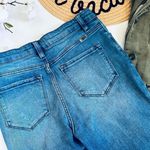 KanCan Heavily Distressed High Waist Buttonfly Midwash Fringe Hem Skinny Jeans Blue Size 27 Photo 6