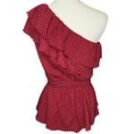 Anthropologie Maeve by  Rita Ruffle One-Shoulder Top size Small Photo 3