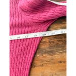 Massimo Dutti A4 Pink Silk Cotton Cashmere Blend V-Neck Long Sleeve Sweater Photo 3