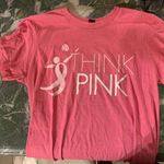 Anvil think pink breast cancer awareness Tshirt Photo 0