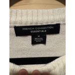 French Connection  Essentials White and Black Striped Pullover Sweater Medium Photo 4