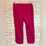 Talbots ‎ size 2p mid rise side zip cropped magenta pants like new Photo 1