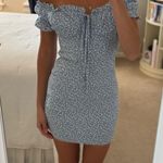 Sundae Muse Light blue off the shoulder mini dress Photo 0