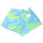 We Wore What  Blue Green Flare Bell Denim Shorts Size 26 NWT Brand New Photo 7