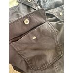 Adrienne Vittadini Studio Button Up Oversize Front Pockets Quarter Sleeve Jacket Photo 5