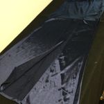 Strapless Navy Blue Satin Formal Dress Gown Slit Sexy Elegant Party Cocktail Size XL Photo 8