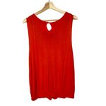 Ella Moss Orange Embroidered Scoop Neck Y2K Tank Top L Photo 18