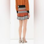Sandro Jupe Jella Striped Ribbed Mini Skirt with a ruffle hem in brown Photo 3