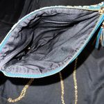 Francesca's Lace Overlay Clutch Teal Photo 8