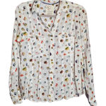 Anthropologie  Conversation Women's Button Down Shirt with Marble Print Size 4 Photo 0