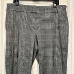 Kasper  Houndstooth Black White Plaid Pull On Ankle Pants Size 14 GUC #4213 Photo 1
