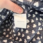 Draper James  Heart Field Lennox Off The Shoulder‎ Blouse Navy White Large Photo 3