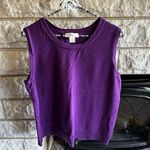 cj banks purple sweater vest size X (14W) Photo 0