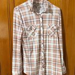 Como vintage Como  vitage  Peach Plaid Shirt sz large Photo 0