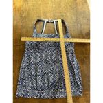 Lands' End  Blouson Tankini Swim Suit Sz 10 Paisley Blue White Bandana Mosaic Photo 6