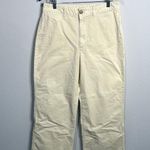 Gap Butter Yellow Colored High Rise Stride Ankle Wide Leg Chinos Size 12 Photo 0