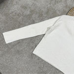 Athleta Cashmere Blend Felicity Cozy V-Neck Sweater Longsleeve Magnolia White XS Photo 5