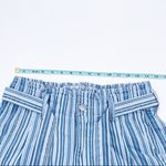 American Eagle Stretch Mom Short Paperbag Belted Blue White Stripe Size 6 NWOT Photo 6