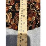 Vintage Y2K Mirasol Top Womens Large Black Acetate Fall Paisley Floral Print Photo 12