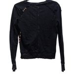 Affliction American Customs 1973 Distressed Embroidered Black Sweatshirt Small Photo 1