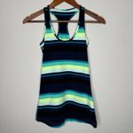 Lululemon cool racerback Navy, yellow white size 4 Photo 2