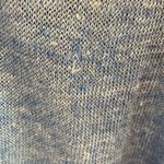 White + Warren V Neck Linen Lightweight Long Sleeve Sweater Pale Blue XS Photo 3