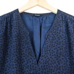 Madewell  Womens 8 Silk Fable Lined Dress in Leaf Shade Photo 5