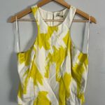 Anthropologie Du Paradis Yellow White Halter cotton linen top size large new Photo 0