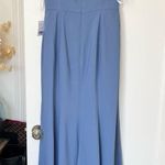 After Six Dessy Collection OFF-THE-SHOULDER NOTCH TRUMPET GOWN WITH FRONT SLIT IN LARKSPUR Photo 8