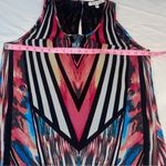 Black Rainn SLEEVELESS BLOUSE-BLACK W/ MULTICOLOR  WOMEN'S MEDIUM Photo 7