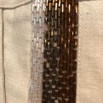 Cache Linen Blend Multi Color Bead Trim Crop Gaucho Pant Stretch New $98 NWT Photo 1