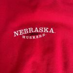 Vintage Red Nebraska Huskers retro preppy oversized crewneck size medium Photo 3