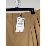 ZARA NWT  Womens Brown Pleated Trouser Pants Sz XL Old Money Preppy Wide Leg Photo 5