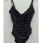 MiracleSuit  Ruched One Piece Swimsuit 14 Slimming Twist Front Brown Underwire Photo 0