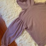 Madewell Pleat-Sleeve Shrunken Hoodie Sweatshirt Photo 6