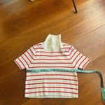 Callahan Knitwear Lucy Turtleneck Crop Sweater size small Red Photo 5