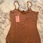 Quince NWT  Camel Tencel Rib Knit Maxi Slip Dress - Sz XL Photo 5