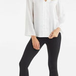 Vetta Women's White Sheer The Reversible Minimal Blouse Size Small S NWT Capsule Photo 0