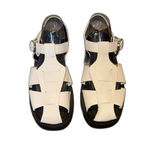 Aquatalia  Ginata Leather Fisherman Sandals In White ladies size 10.5 Photo 1