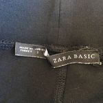 ZARA  elastic waistband‎ leggings Pull On Pants ankle zipped Black Womens Size S Photo 2
