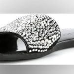 Kate Spade Silver and Black Sandals with Rhinestone Embellishments Photo 2