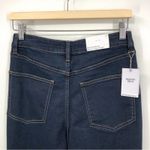 We Wore What  The Danielle Jeans Dani Blue/Black Size 27 High Rise Button Fly NEW Photo 6