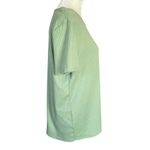 Ava James  light green short sleeve stretchy ribbed top women's size XL Photo 2