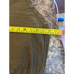 Free People Moonshine V Neck Tunic Top Size S Olive Oversized Long Sleeve Photo 5