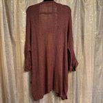 Adora Burgundy Open Knit Stretchy Fall Slouchy Cardigan Small/Medium Red Photo 1