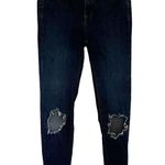 Free People Distressed Skinny Womens Jeans Sz 26R Festival Y2K Streetwear Dark Photo 0