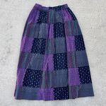 Susan Bristol VTG Components by  Purple Patchwork Boho Maxi Skirt Womans Size 8 Photo 7