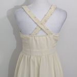 Minuet Ivory Homecoming Dress NWT Size Small Cream Formal Mini Dress Photo 4