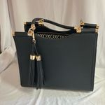 Miztique Black Tote with Gold Details Photo 0