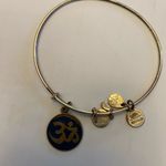 ALEX AND ANI Om Symbol Russian Gold Adjustable Charm Bangle Bracelet Photo 1